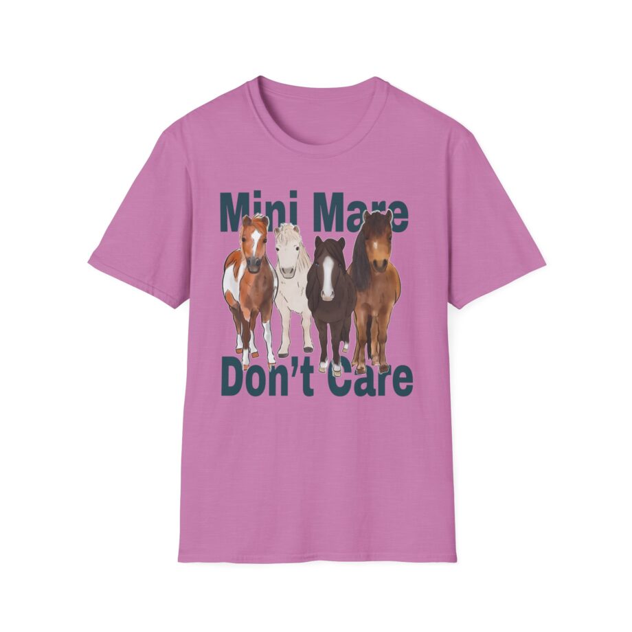 Katie Van Slyke Mini Mare Don't Care Unisex Softstyle T-shirt