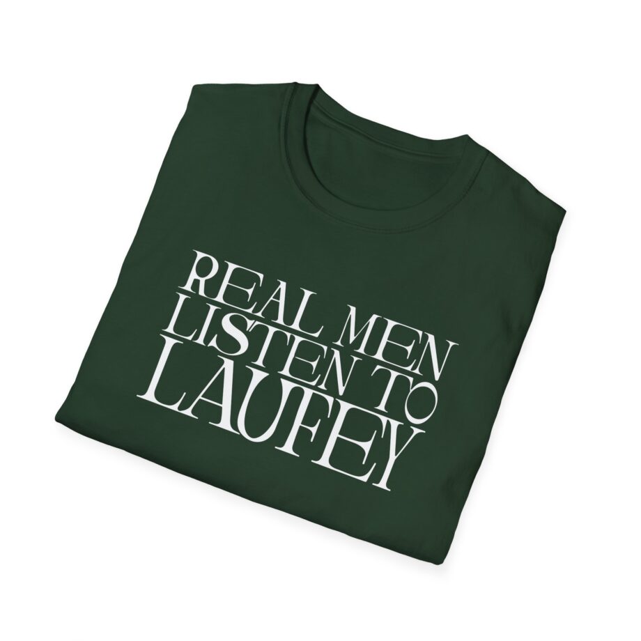 Real Men Listen to Laufey Unisex Softstyle T-Shirt