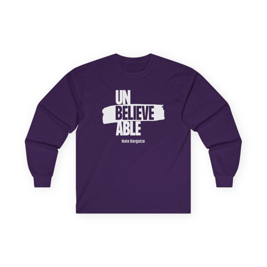 Nate Bargatze Unbelievable Unisex Ultra Cotton Long Sleeve Tee