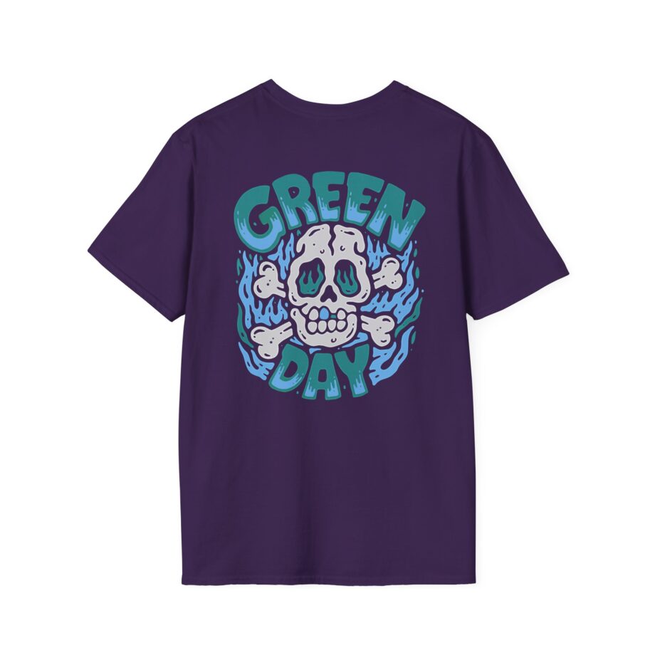 Green Day Blue Skull Unisex Softstyle T-shirt