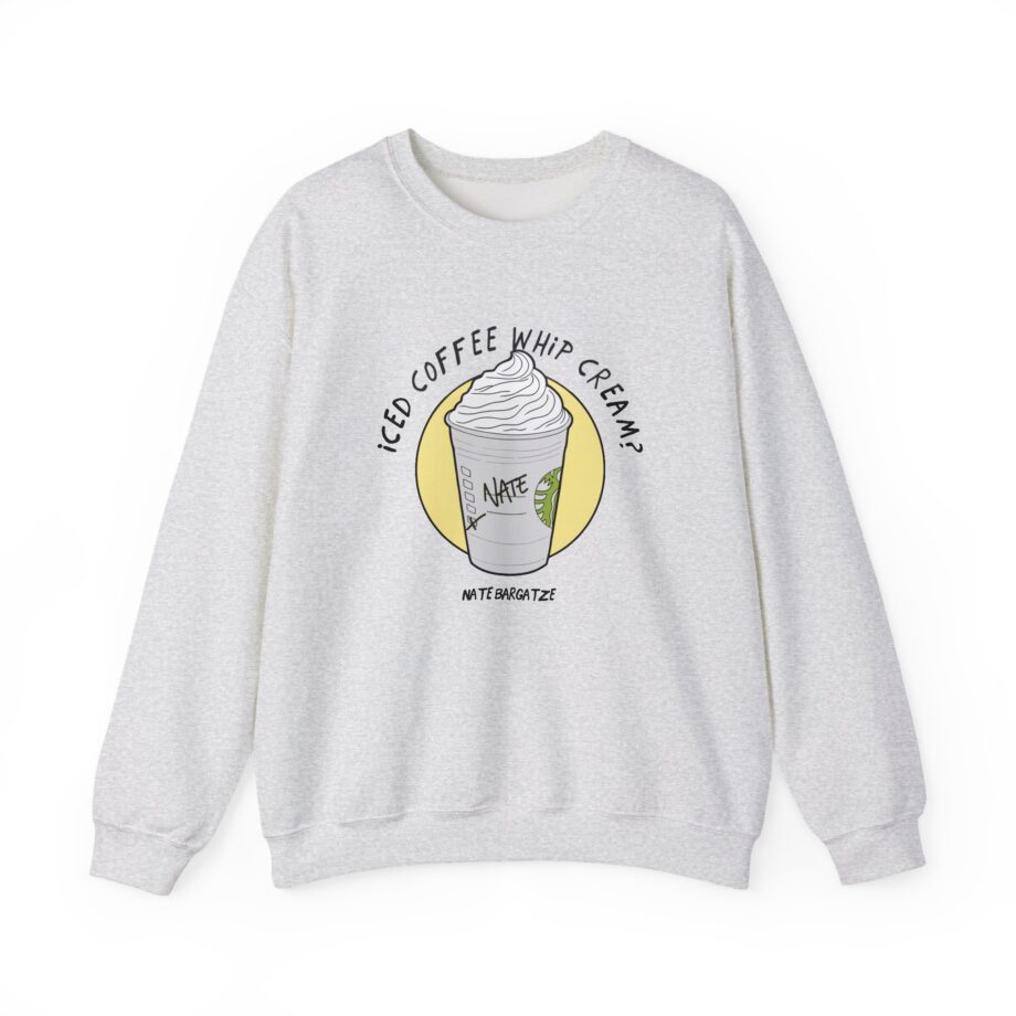 Nate Bargatze - Iced Coffee Whip Cream? Unisex Heavy Blend™ Crewneck Sweatshirt