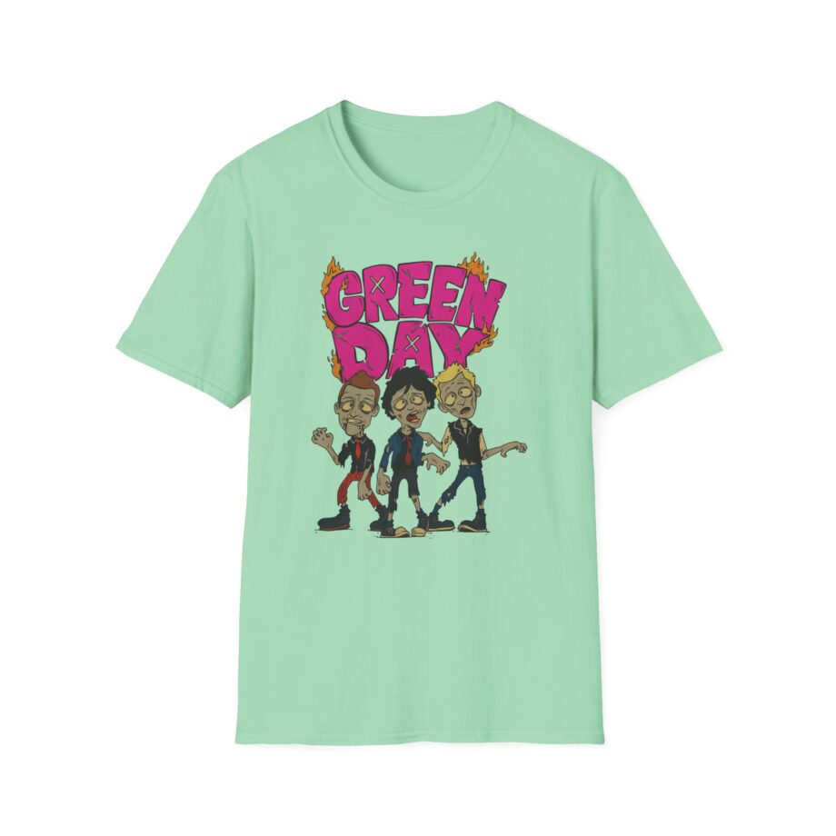 Green Day Walking Green Day Zombie Unisex Softstyle T-shirt