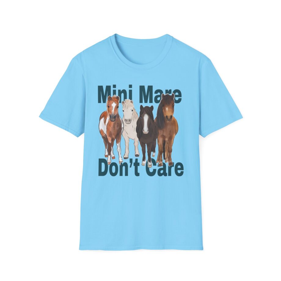 Katie Van Slyke Mini Mare Don't Care Unisex Softstyle T-shirt