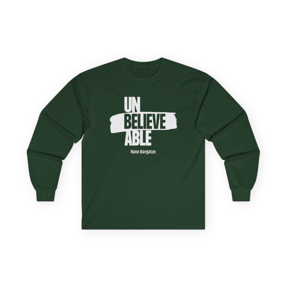 Nate Bargatze Unbelievable Unisex Ultra Cotton Long Sleeve Tee