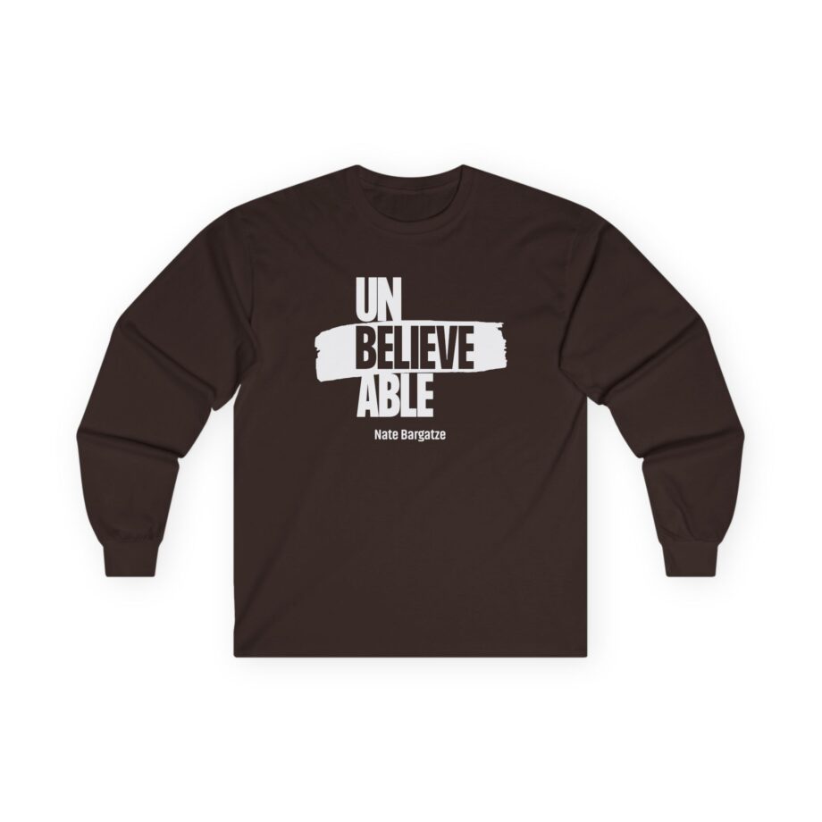 Nate Bargatze Unbelievable Unisex Ultra Cotton Long Sleeve Tee
