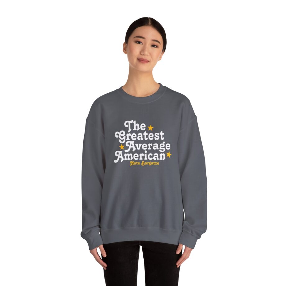 The Greatest Average American Nate Bargatze Unisex Heavy Blend™ Crewneck Sweatshirt