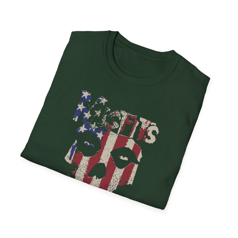 Misfits Stars and Stripes Fiend Skull Unisex Softstyle T-Shirt