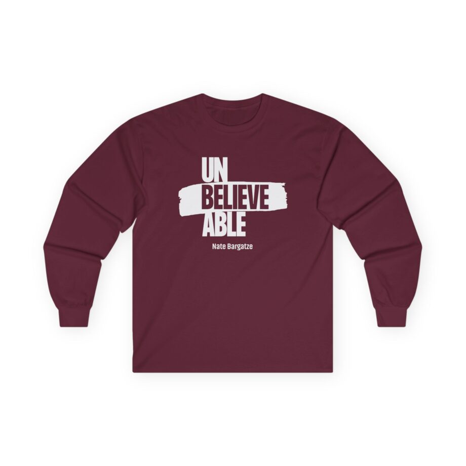 Nate Bargatze Unbelievable Unisex Ultra Cotton Long Sleeve Tee