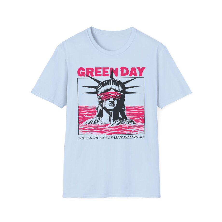 Green Day Lady Liberty Unisex Softstyle T-shirt