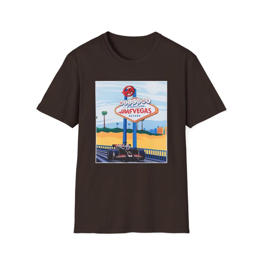 Haas F1 Las vegas Gp Unisex Softstyle T-Shirt