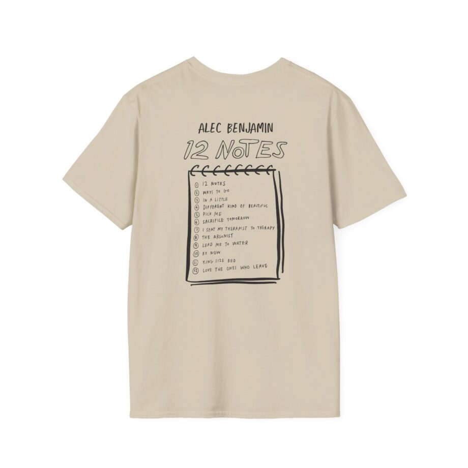 Alec Benjamin 12 Notes Unisex Softstyle T-shirt