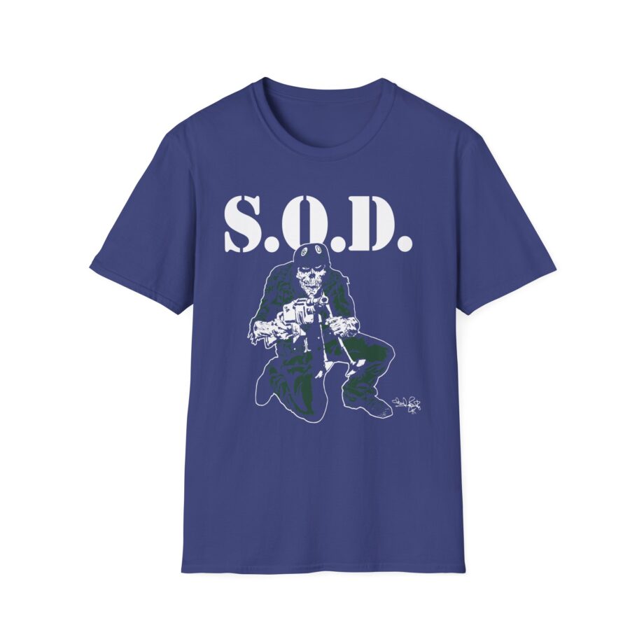S.o.d. Stormtroopers of Death Schism Tour "85" Speak English or Die Unisex Softstyle T-shirt