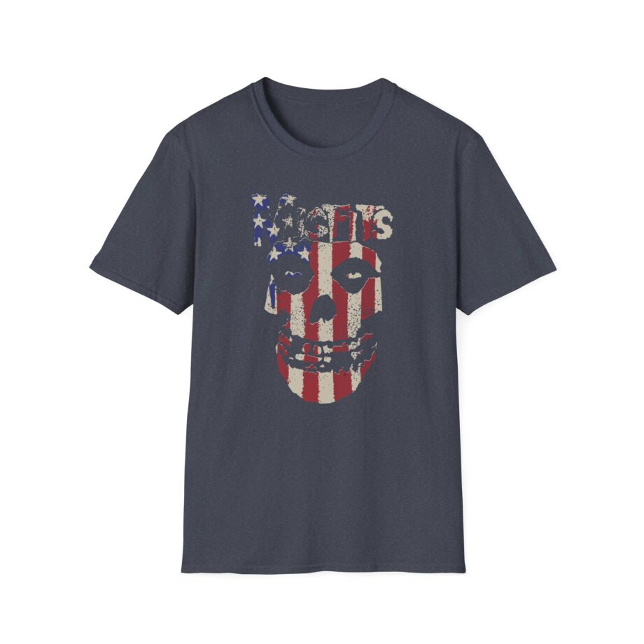 Misfits Stars and Stripes Fiend Skull Unisex Softstyle T-Shirt