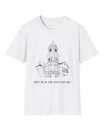Nina Dobrev Eet Me in the Town Square  Unisex Softstyle T-Shirt