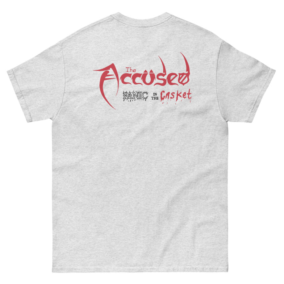 Accused Ad Panic in the Casket Unisex classic tee