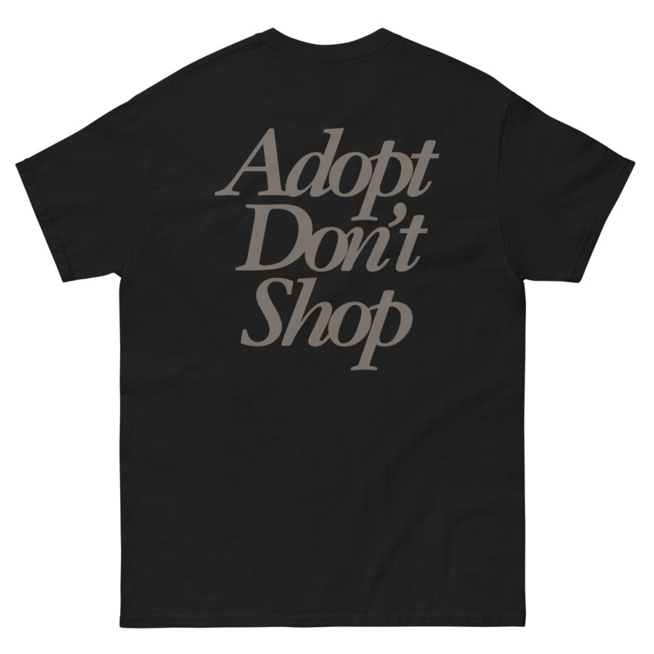 Miss Peaches Adopt Don’t Shop Unisex classic tee