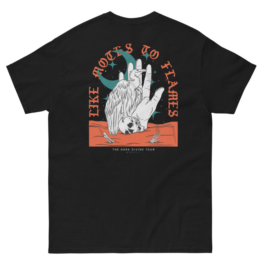 Like Moths to Flames the Dark Divine Tour Unisex classic tee