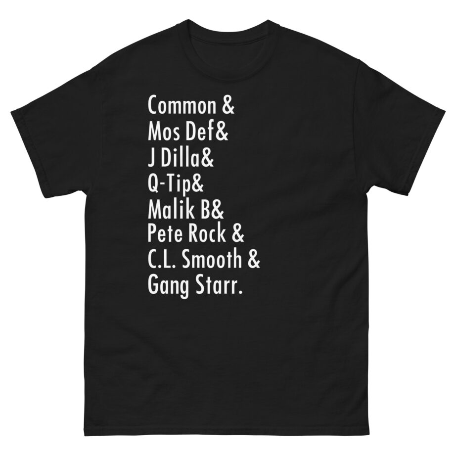 Music Common, Mos Def, J Dilla, Q-tip, Malik B, Pete Rock, C.l. Smooth Unisex classic tee