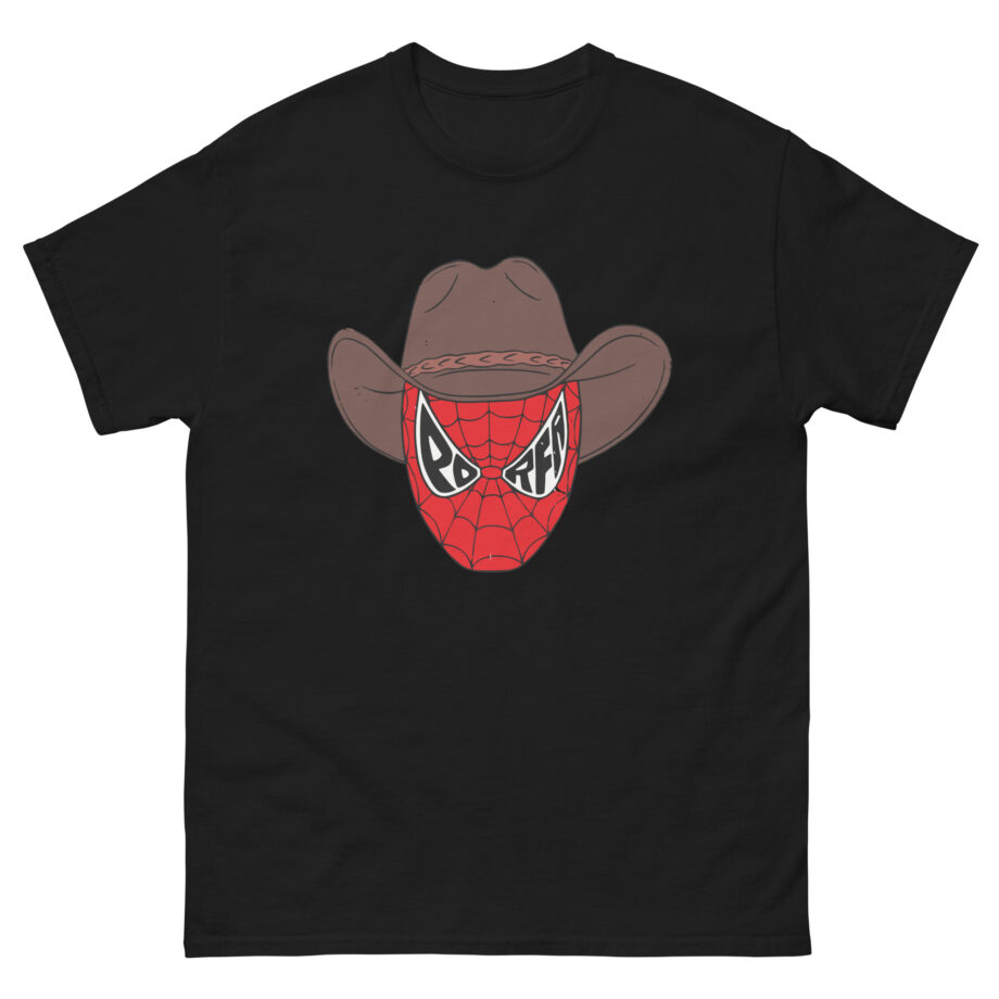 Porfa Spider Man Cowboy Hat Unisex classic tee