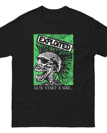 The Exploited Let's Start a War Skull Unisex classic tee