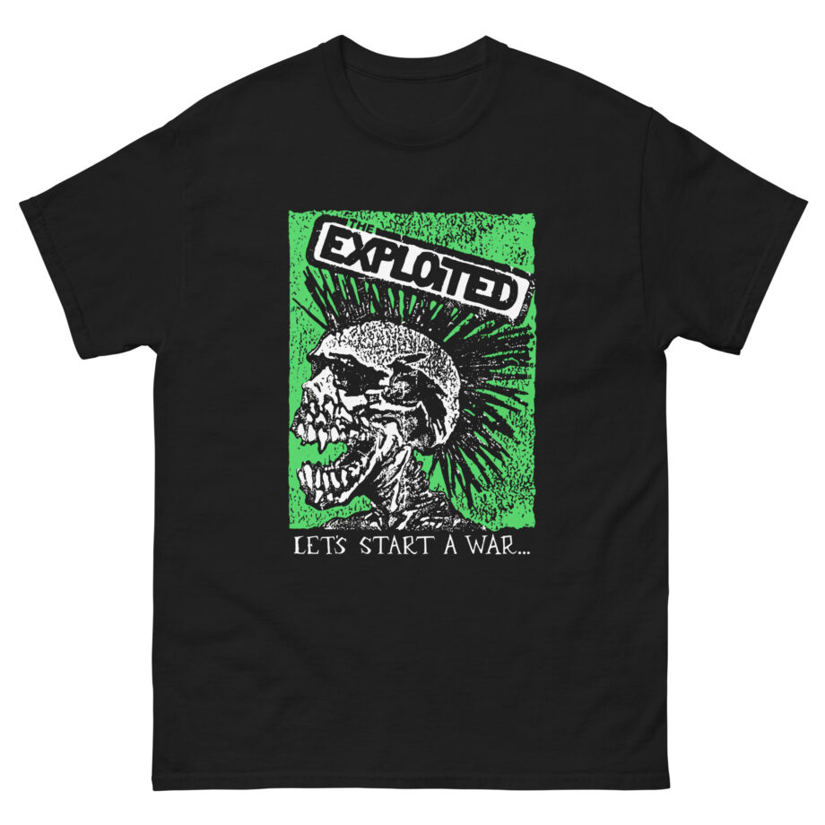 The Exploited Let's Start a War Skull Unisex classic tee