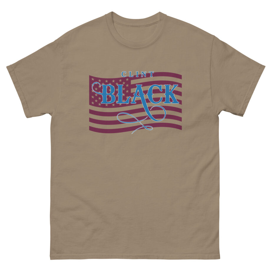 Clint Black Ladies Patriotic Bling Unisex classic tee