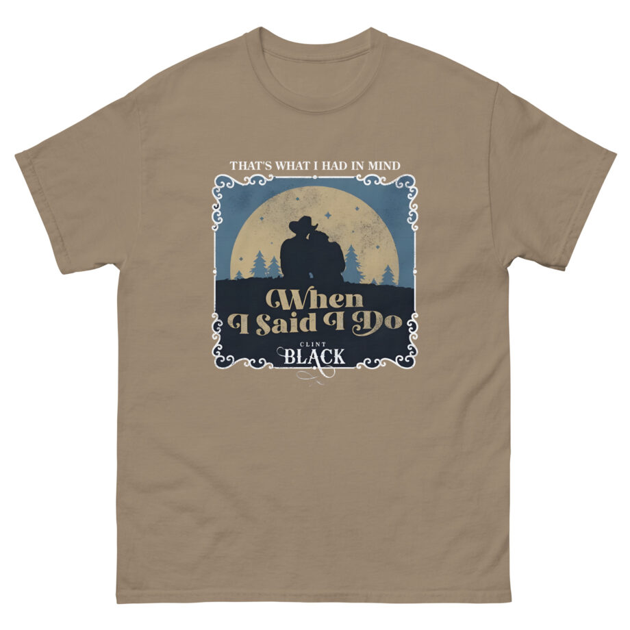 Clint Black When I Said I Do Illustrated Unisex classic tee