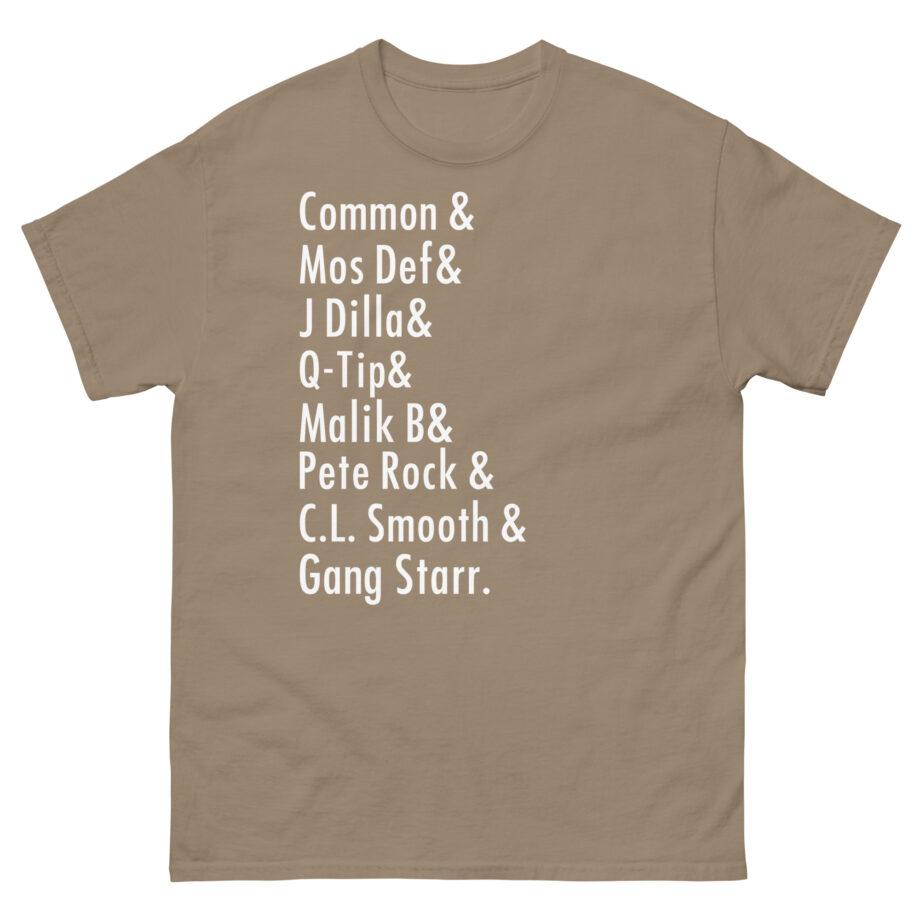 Music Common, Mos Def, J Dilla, Q-tip, Malik B, Pete Rock, C.l. Smooth Unisex classic tee