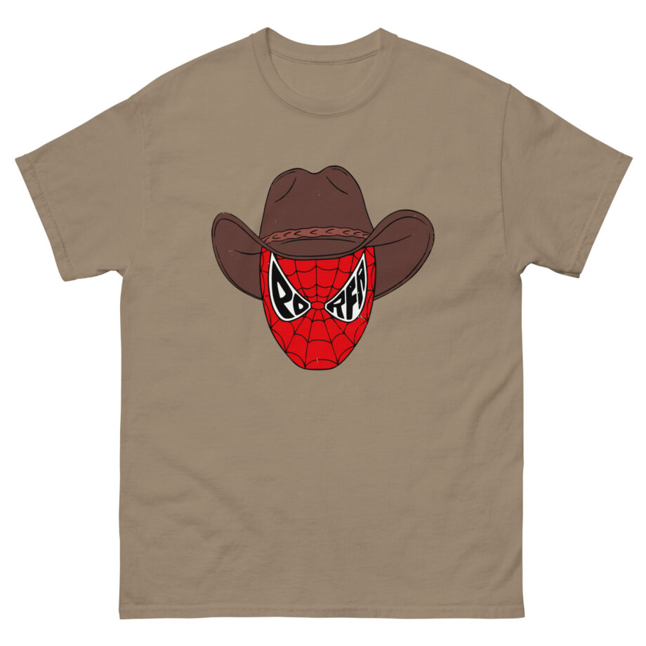 Porfa Spider Man Cowboy Hat Unisex classic tee