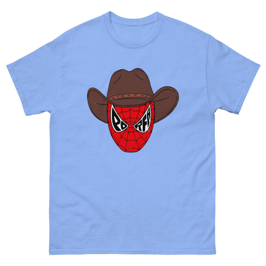 Porfa Spider Man Cowboy Hat Unisex classic tee