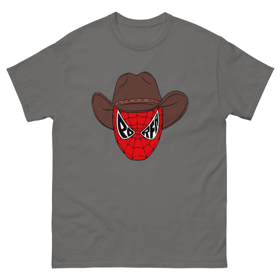 Porfa Spider Man Cowboy Hat Unisex classic tee