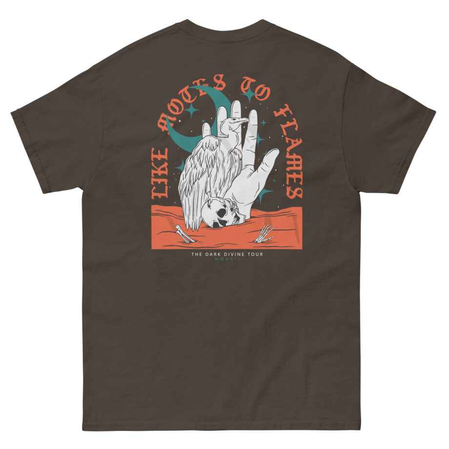 Like Moths to Flames the Dark Divine Tour Unisex classic tee