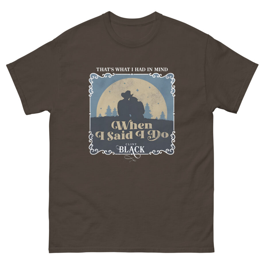 Clint Black When I Said I Do Illustrated Unisex classic tee