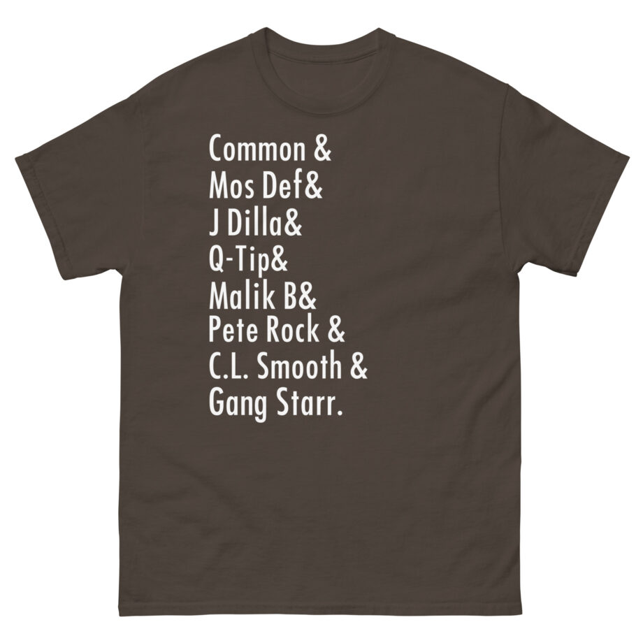 Music Common, Mos Def, J Dilla, Q-tip, Malik B, Pete Rock, C.l. Smooth Unisex classic tee