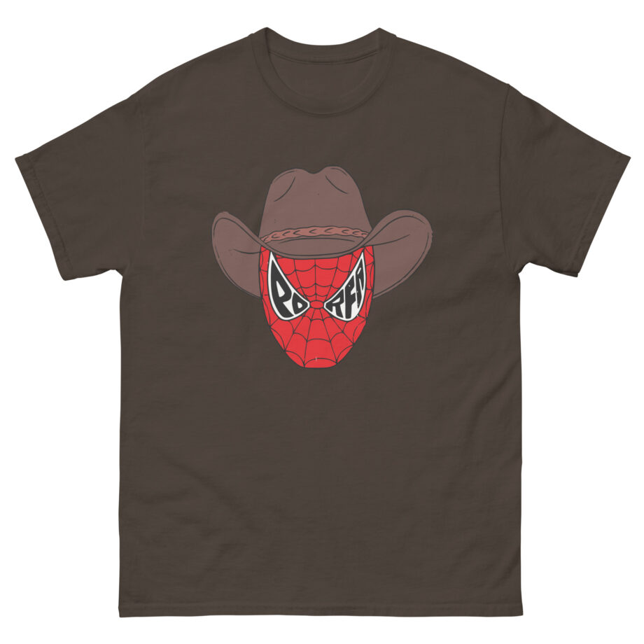 Porfa Spider Man Cowboy Hat Unisex classic tee