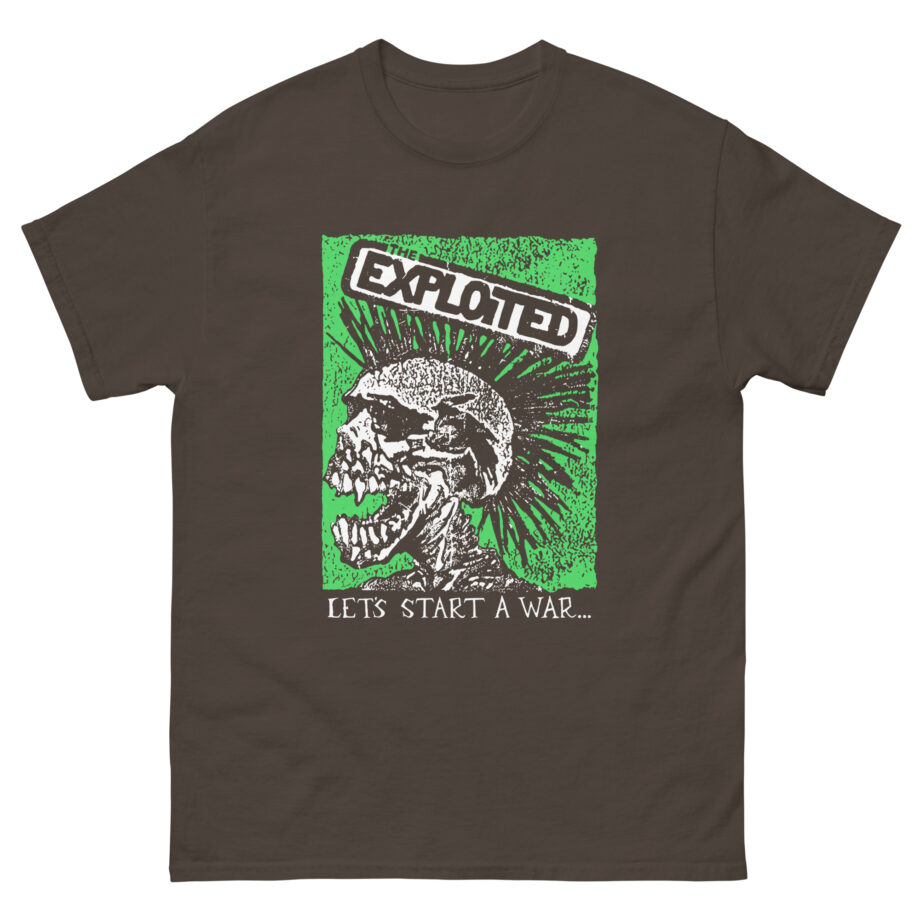 The Exploited Let's Start a War Skull Unisex classic tee