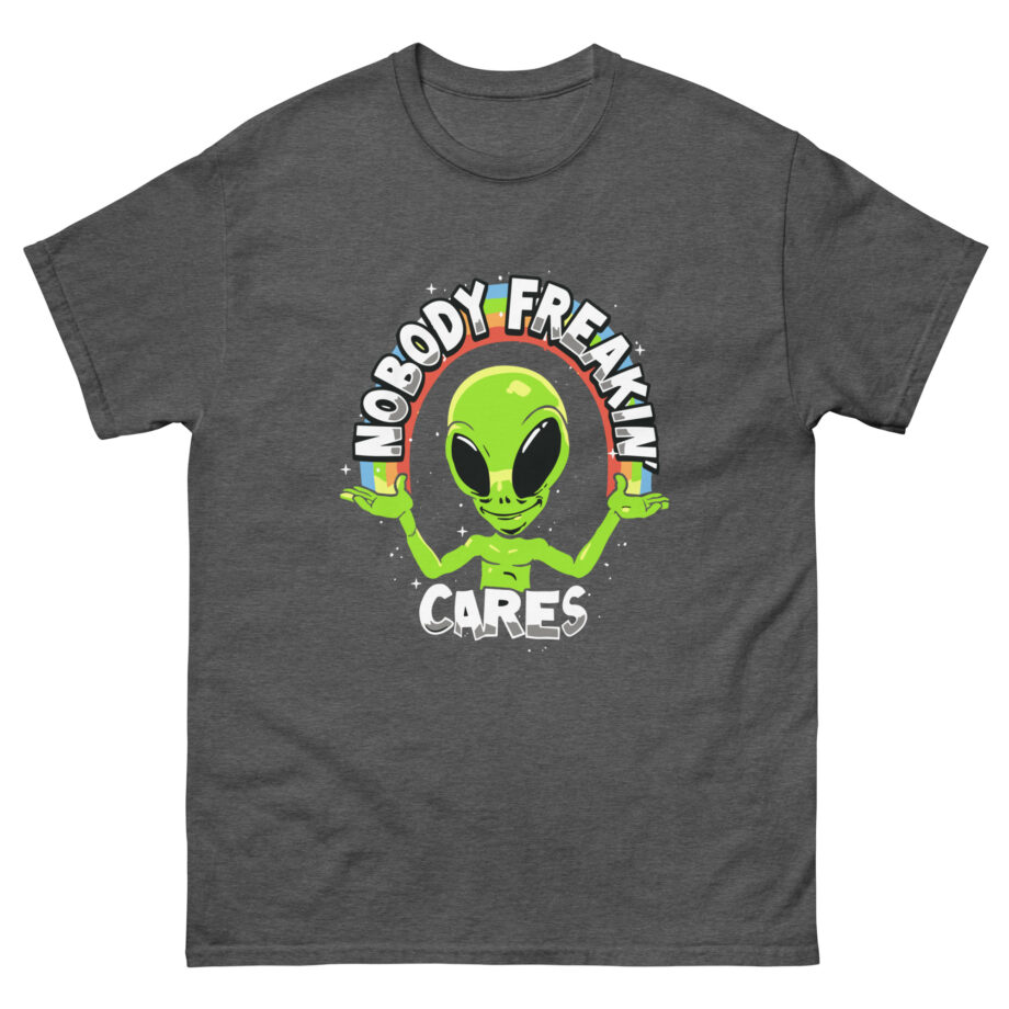 Carter Kench  Nobody Freakin' Cares Rainbow Unisex classic tee