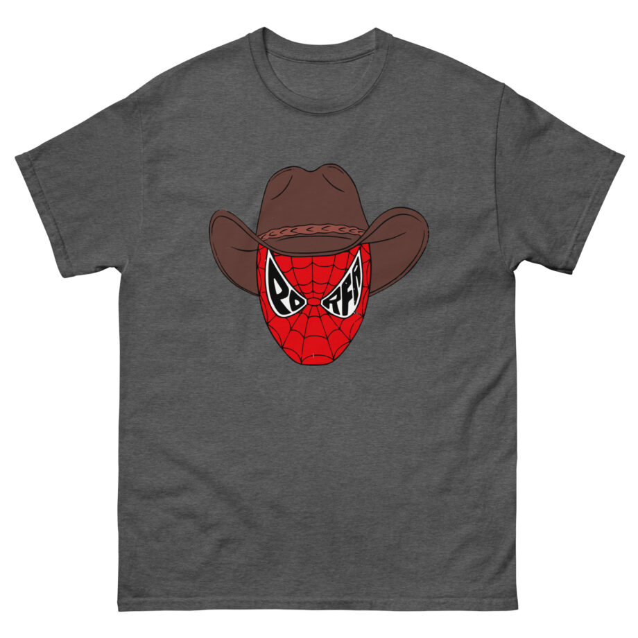 Porfa Spider Man Cowboy Hat Unisex classic tee