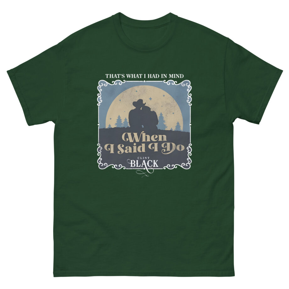Clint Black When I Said I Do Illustrated Unisex classic tee