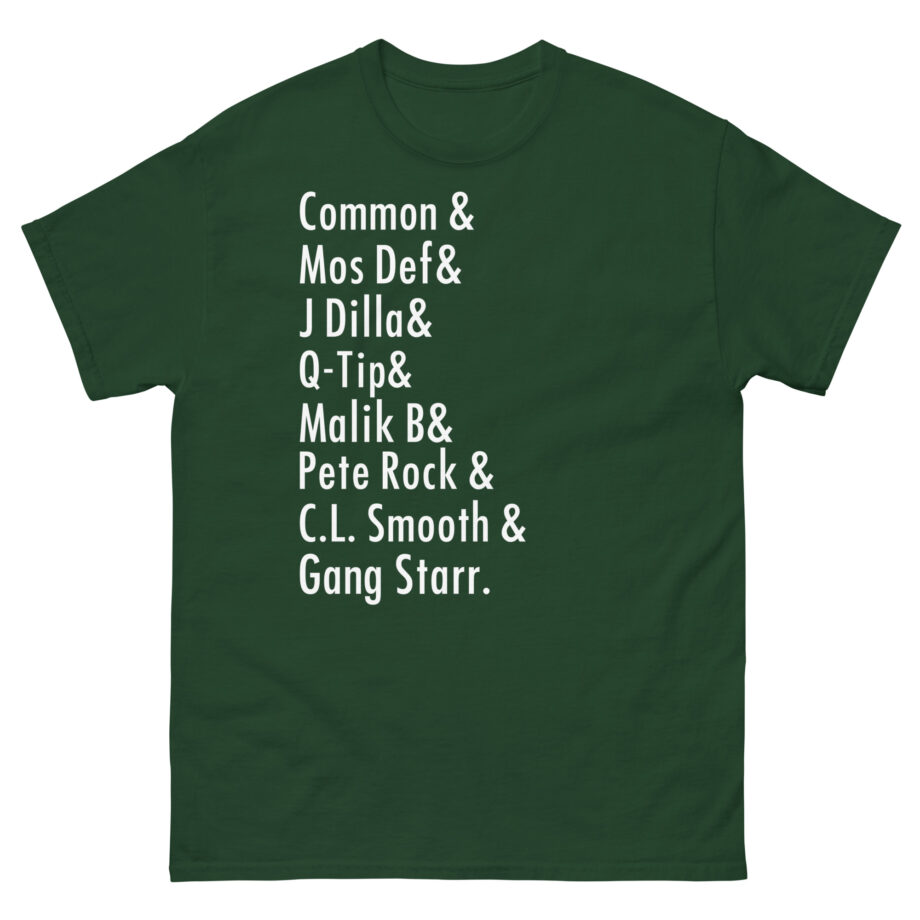 Music Common, Mos Def, J Dilla, Q-tip, Malik B, Pete Rock, C.l. Smooth Unisex classic tee