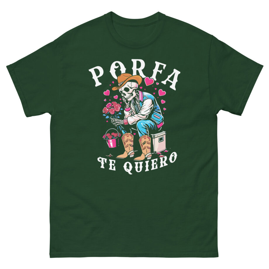 Porfa Skeleton Favor Te Quiero Unisex classic tee