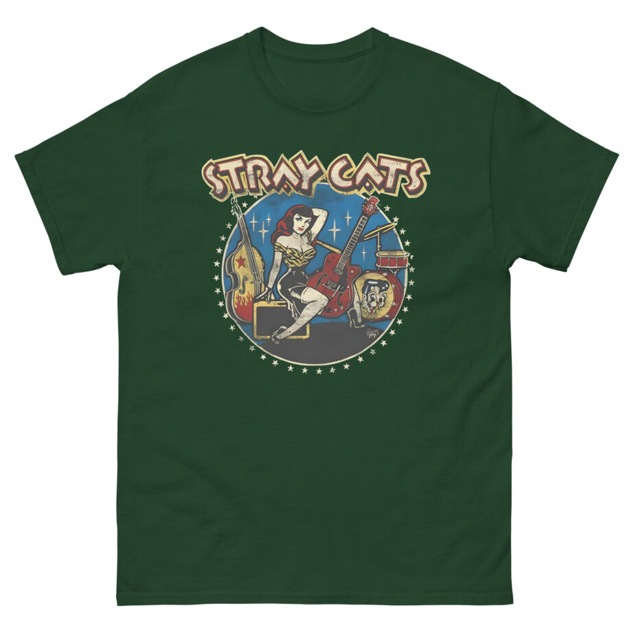 Stray Cats Ladies Bass Unisex classic tee