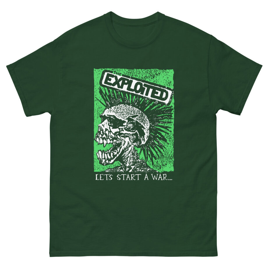 The Exploited Let's Start a War Skull Unisex classic tee