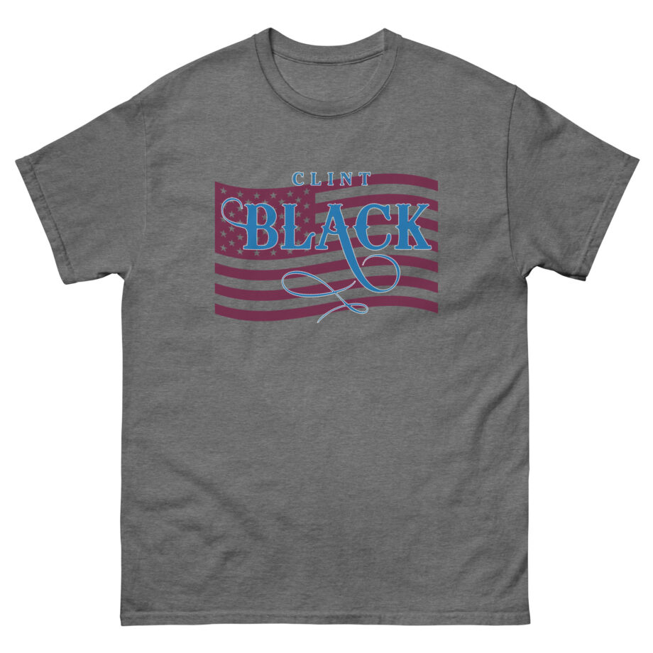 Clint Black Ladies Patriotic Bling Unisex classic tee