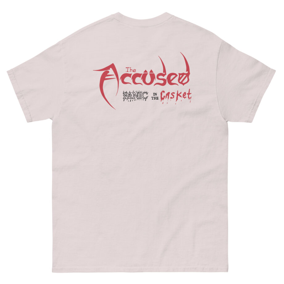 Accused Ad Panic in the Casket Unisex classic tee