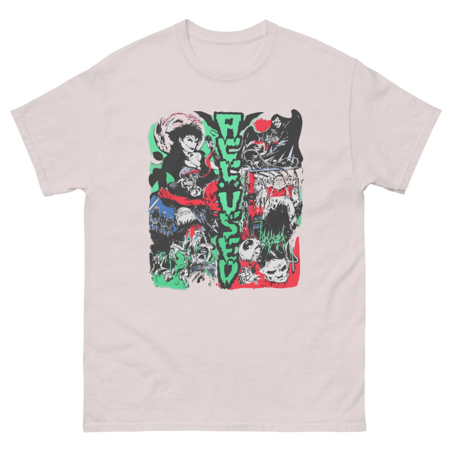 Accused Ad Panic in the Casket Unisex classic tee