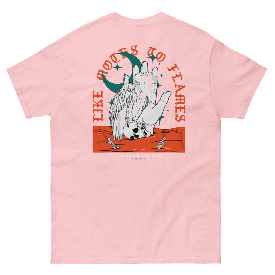 Like Moths to Flames the Dark Divine Tour Unisex classic tee