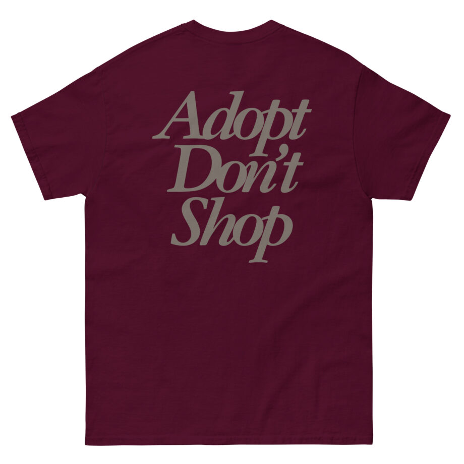 Miss Peaches Adopt Don’t Shop Unisex classic tee