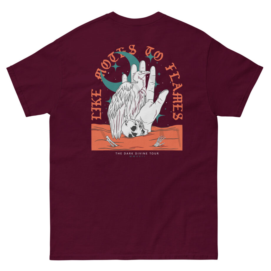 Like Moths to Flames the Dark Divine Tour Unisex classic tee