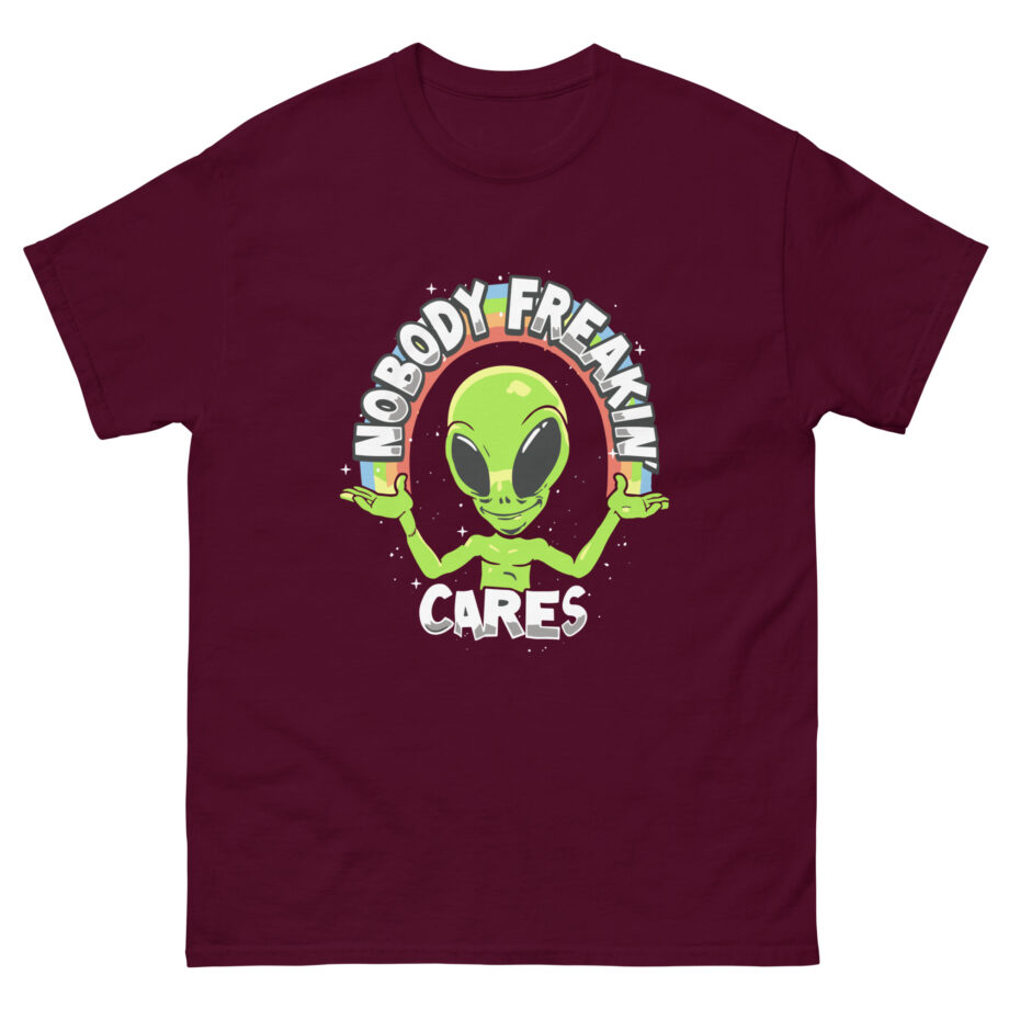Carter Kench  Nobody Freakin' Cares Rainbow Unisex classic tee
